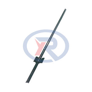 <span class=keywords><strong>Poteau</strong></span> en acier en U de sécurité européen, finition thermolaquée, plaque d'ancrage, hauteur 8 pieds, pour l'élevage, l'agriculture et le jardinage, modélisation 3D - Product Image 2