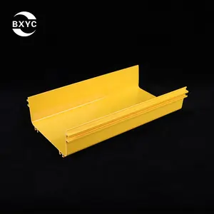 Boxun Yuncheng 노란색 플라스틱 케이블 트레이 공장 공급 업체 240mm Pvc 복근 광섬유 경마장