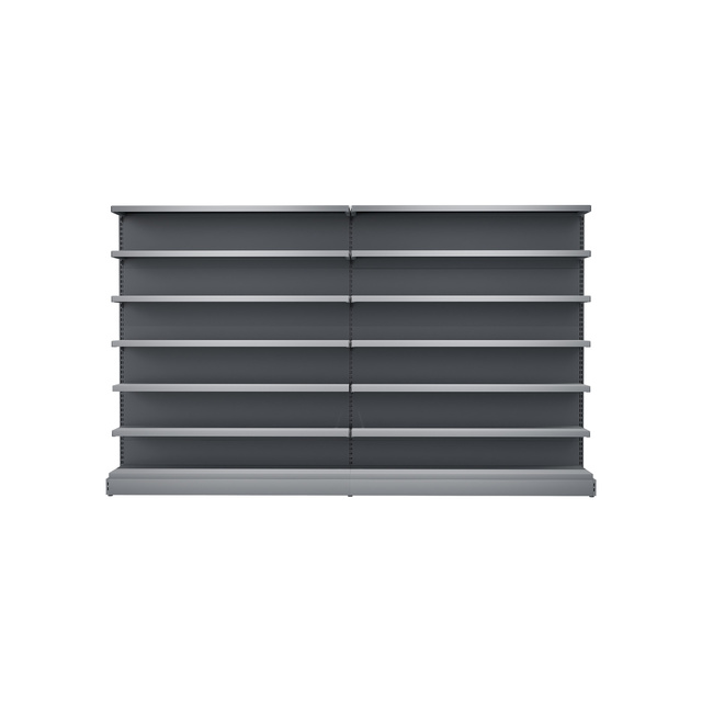 Bulk Goods Metal Supermarket Shelf with High Capacity Design 4-Tier Display Stand for Grocery Stores Quick Installation