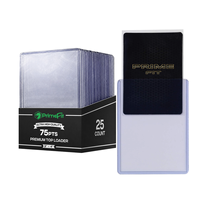 Protège-cartes rigides Ultra Clear 75PT 3 x 4 pour cartes de baseball, sportives et TCG – Toploader standard