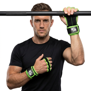 Guantes de Gimnasio sin Dedos de Neopreno y Algodón de la Mejor Calidad, Antideslizantes, Cómodos, para Levantamiento de Pesas, Entrenamiento Deportivo, Cross Training, ISO - Product Image 1