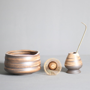 High Quality Japanese <strong>Tea</strong> Matcha <strong>Set</strong> Organic Bamboo Whisk Ceramic Bowl <strong>with</strong> Spout Gift <strong>Pack</strong> Matcha Kit