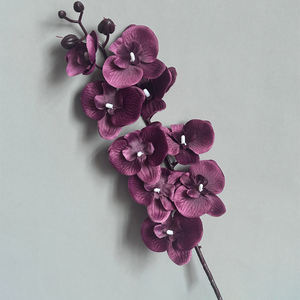 DD2508 пластиковый искусственный цветок фаленопсис Свадебный декор шелковые орхидеи растения искусственный букет цветов - Product Image 5