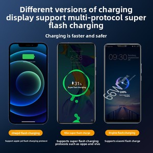 Nuova Tendenza <span class=keywords><strong>Elettronica</strong></span>: Power Bank in Plastica da 66W con Ricarica Super Veloce, Cavo Integrato, 20.000mAh ad Alta Capacità, Multi-USB - Product Image 2