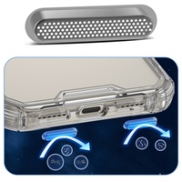 Coque arrière transparente en TPU PC de 1,5 mm en matériau Bayer pour iPhone 18 Pro Max, avec bouchon anti-poussière transparent pour iPhone 17 16 Pro Max