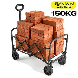 Chariot utilitaire pliable pour l'extérieur, roues réglables et détachables pour la plage et le <span class=keywords><strong>jardin</strong></span> - Product Image 2