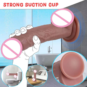 卸売巨大ペニスマスターベーター大人のおもちゃ女性用液体シリコンゴム製リアルな大きなディルド女性男性向け - Product Image 3