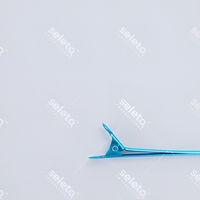 Pince de coiffure en aluminium anodisé motif fleur de prunier, légère, à bords lisses, pour salon de coiffure