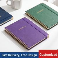 Nouveau carnet de notes professionnel en cuir PU classique, avec boucle élastique portable et coins dorés, vente en gros, directement de l'usine
