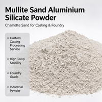 Sable de mullite, poudre de silicate d'aluminium, sable de chamotte pour la fonderie et la fonderie-metallurgie avec service de découpe sur mesure