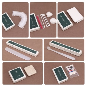 Hotel di lusso <span class=keywords><strong>accessori</strong></span> da bagno usa e getta set personalizzato da barba kit cuffie per la doccia shampoo e balsamo albergo di cortesia di imballaggio - Product Image 3