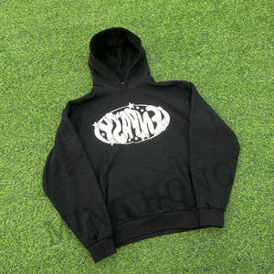 Sudadera con capucha y bolsillo de canguro con estampado de algodón personalizado de alta calidad para hombre - Product Image 3