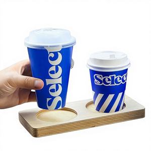 Gobelets en papier kraft à paroi simple, recyclables et jetables, pour boissons chaudes, vin et café - Impression personnalisée, taille personnalisée - Product Image 1