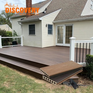 Planches de terrasse en WPC co-extrudé, imperméables, résistantes aux UV, revêtement de <span class=keywords><strong>sol</strong></span> composite pour projets aux États-Unis, en Europe et en Australie - Product Image 1