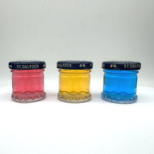 Pot en verre de miel droit d'usine de 25ml avec couvercle en métal étiquette et logo personnalisables pour nid d'oiseau de miel de confiture - Product Image 6