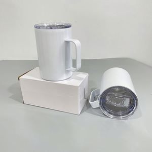แก้วกาแฟสแตนเลสสตีลสองชั้นสุญญากาศสีขาวเปล่าขนาด 12 ออนซ์ สำหรับการพิมพ์ลายด้วยความร้อนแบบระเหิดสี - Product Image 4