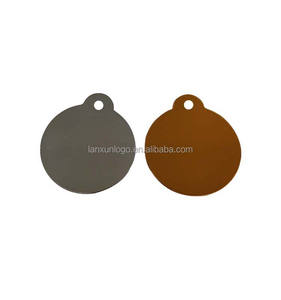 ป้ายชื่อสัตว์เลี้ยงอะลูมิเนียมชุบอโนไดซ์แบบกำหนดเอง Kiyue LV05 สลักเลเซอร์ชื่อ ที่อยู่ หมายเลขโทรศัพท์ ป้ายห้อยคอสุนัขแบบกลมสลักชื่อส่วนตัว - Product Image 1