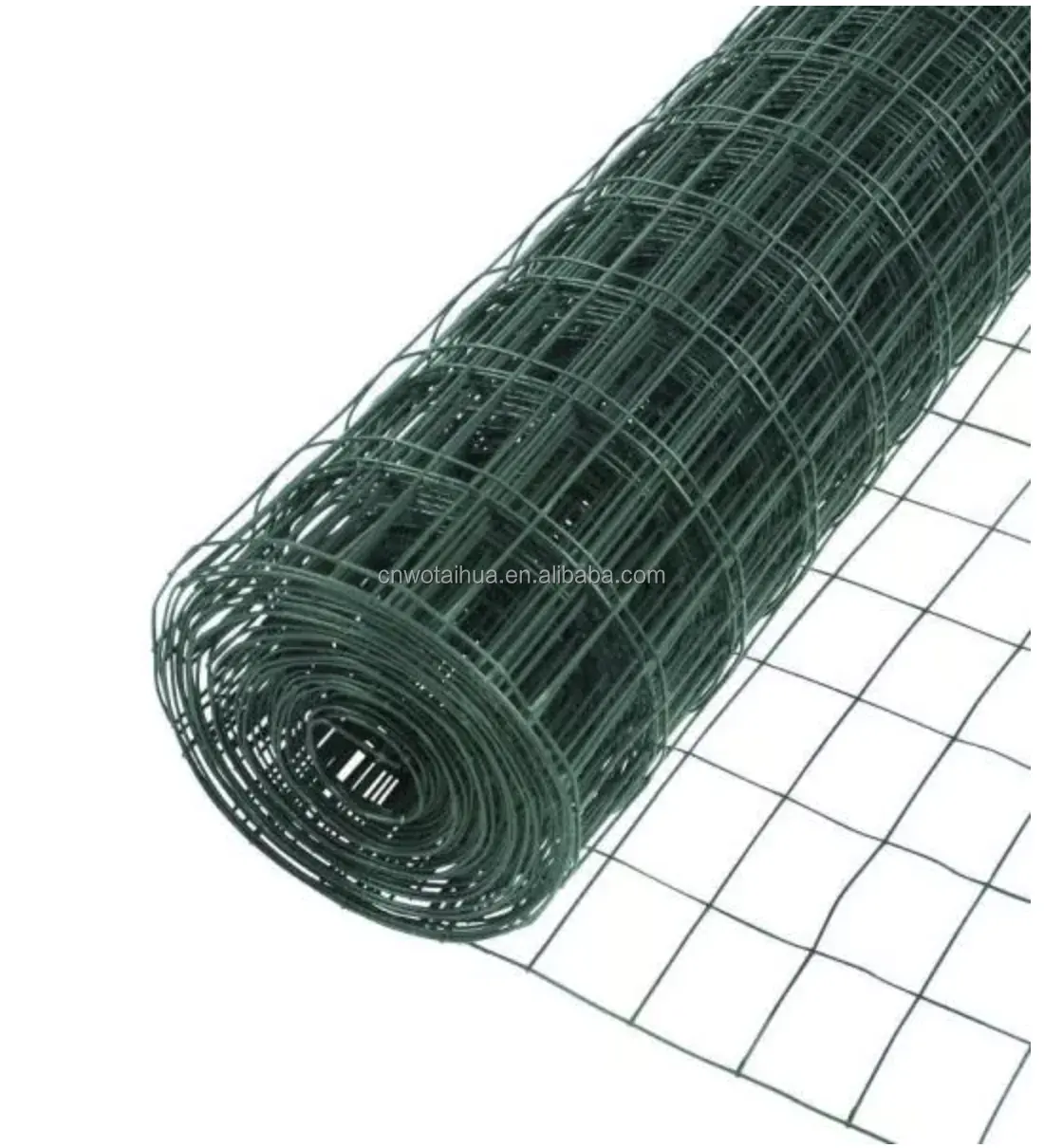 Jala kawat baja berlapis PVC 25*25mm, untuk pagar taman, jaring kelinci besi