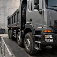 Truk Berat Diesel Baru HOWO NX 8x4 dengan Kemudi Kiri, Kamera Belakang, Kendaraan Tipper Konstruksi untuk Transportasi Material Pekerjaan Tanah