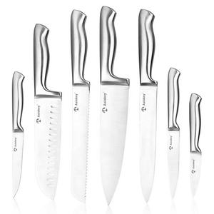 Juego de cuchillos de cocina de bloque de autoafilado de acero inoxidable de alto carbono de 14 piezas - Product Image 4