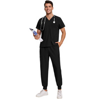 Tenue de travail pour infirmières et médecins, grande taille, en polyester, pour spa, cabinet dentaire, studio, vêtements pour hommes