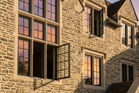 Ventanas Francesas Modernas con Marco de Aleación de Aluminio, Insonorizadas y Resistentes a Huracanes, con Doble Acristalamiento, Estándar AS2047