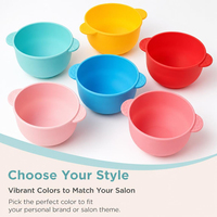 Bol en silicone pliable sans BPA, écologique, de qualité alimentaire, pour la fonte de cire, idéal pour la maison et les salons de beauté, pour l'épilation et les soins esthétiques