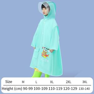 Imperméable réutilisable en EVA pour enfants avec fermeture à pression et poches, <span class=keywords><strong>veste</strong></span> de <span class=keywords><strong>pluie</strong></span> imperméable pour la randonnée pour garçons et filles - Product Image 6