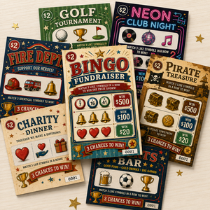 Tarjetas de Juego Ecológicas Personalizadas con Sistema de Rasca y Gana, Fáciles de Despegar, Tarjetas de Ganancia Instantánea, Papel Offset, Cartón - Product Image 6