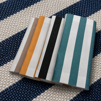 Tissu en polypropylène oléfinique à rayures nautiques pour sièges de bateau et coussins de pont marin, textile d'extérieur 320 g/m²