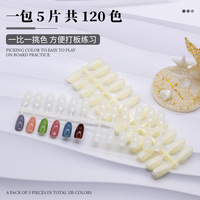 Professionnel 120 conseils creux Nail Gel vernis affichage nuancier Nail Art outil Salon manucure outils