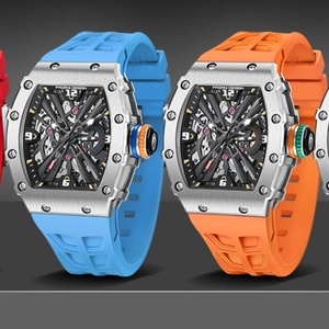 PAGANI DESIGN PD1738 Skeleton Watches Brand Quartz Watch Sapphire Stainless Steel Waterproof Watch for Men - Product Image 3