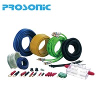 Kustom 0 4 8 10 Gauge AWG OFC CCA TCCA Kit kabel Amplifier instalasi Subwoofer Audio mobil fleksibel lunak Amp Kit kabel
