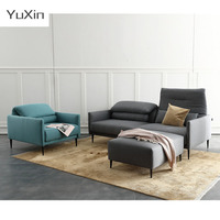 Muebles de interior contemporáneos 2023, diseño personalizado, estilo europeo, juego de sofá de esquina seccional en forma de L, cama de Material de tela