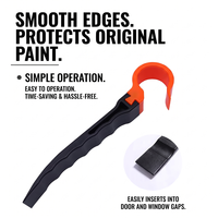Crochets PDR professionnels avec support semi-circulaire en plastique orange pour la réparation de bosses sans peinture sur carrosserie automobile