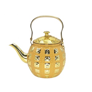 Eco Friendly accessori da caffè cromato marocchino brocca da tè e caffettiera arabiana caffettiera 201 acciaio inossidabile marocchino pentola - Product Image 4