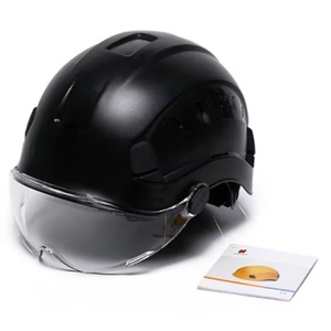 Casque de sécurité industriel orange de type V avec 6 points de suspension et design à fentes pour la construction - Product Image 2