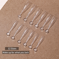 Pointes à ongles transparentes à demi-couverture ultra-mince OEM avec tailles de recharge Pointes étendues Nail Pro