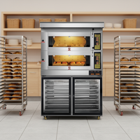 Nouveau Four à Sole Électrique Commercial VNTKITCHEN avec Base en Pierre, Chargement par le Bas, Commande Numérique, Porte Battante, 10KW, 380V, Prise EU, pour Boulangerie