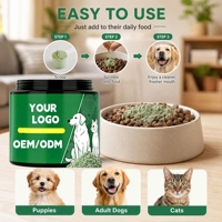 Polvo Dental para Perros, Limpieza Dental, Probióticos, Tratamiento para el Mal Aliento, Placa y Sarro, Suplementos para la Salud Dental de las Mascotas