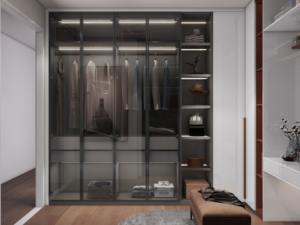 Baineng 48 Uur Gratis Ontwerp Slimme Modulaire Roestvrijstalen Kleedkast Inloopkast Slaapkamermeubels Voor Kleding - Product Image 3