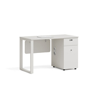 Bureau de travail en bois pour quatre personnes, directement de l'usine, mobilier de bureau moderne pour la maison, montage facile, extensible pour plusieurs personnes