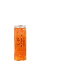 Botella de 500 ml para Bebidas Carbonatadas, Té, Jugo, Boba, Leche, Refrescos, con Tapa de Rosca, Material PET Cuadrado - Product Image 1