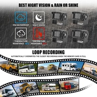 Système de surveillance d'angle mort sans fil AI BSD avec caméra de recul 360° avant et arrière pour camion et voiture, affichage sur écran, kit DVR AHD