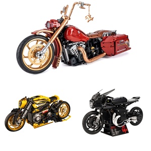 K Box 10212-10515, Modelo de Motocicleta Retro, Bloques de Construcción de Partículas Pequeñas, Juguete Educativo de Plástico ABS para Niños, Regalo - Product Image 1