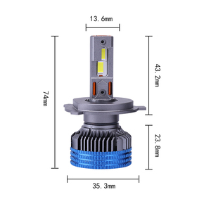 Phare LED H4, ampoule de phare LED <span class=keywords><strong>H7</strong></span>, phare LED 120w, phare LED 12000lm 3570 pour voiture universelle - Product Image 4