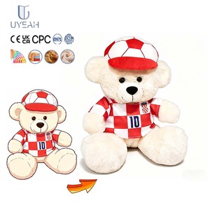 UYEAH Oso de Peluche Personalizado, Muñeco de Peluche con Logotipo de Empresa Impreso, Ropa Personalizada para Zona de Fans, Uniforme de Fútbol Personalizado, Juguetes de Peluche de Oso - Product Image 1