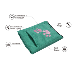 <span class=keywords><strong>Serviette</strong></span> de bain <span class=keywords><strong>pour</strong></span> <span class=keywords><strong>chien</strong></span> à séchage rapide avec logo personnalisé, <span class=keywords><strong>serviette</strong></span> absorbante en microfibre <span class=keywords><strong>pour</strong></span> animaux de compagnie - Product Image 3