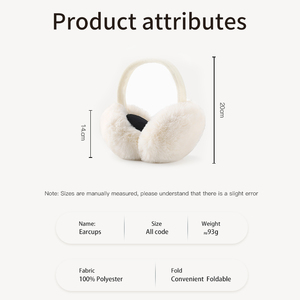 GOLOVEJOY DEZ22 vente en gros, protège-oreilles en fausse fourrure de lapin, doux, fantaisie, hiver - Product Image 2