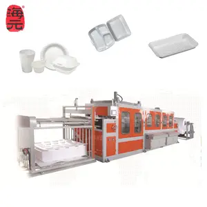 Haiyuan máquina termoformadora, HY-640/900 pequeno poliestireno eps styroespuma de alimentos recipientes à vácuo